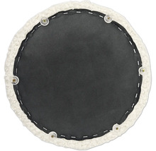 Rund sittdyna med skruvar