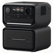 Bärbar EcoFlow kraftstation med förlängningsbatteri för mobil strömförsörjning