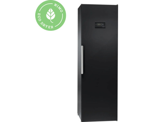 Torkskåp NIMO Eco Dryer 2.0 HP Bas svart vänster 59,5x193cm med värmepumpsteknik 8035864 Fristående torktumlare med Nimo Eco Dryer-sigill