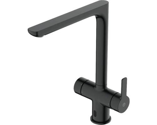 Köksblandare GUSTAVSBERG Estetic sensor mattsvart blyfri pull of pip 8316003 Svart köksblandare med hög pip
