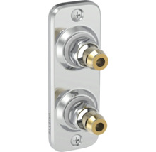 Dubbelanslutning för vinkelventil för anslutning av kran och diskmaskin