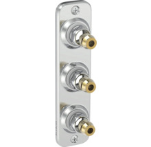 Ventilanslutningsblock med tre anslutningar