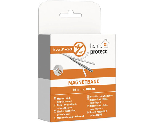 Självhäftande magnetband för insektsskydd i en förpackning från insectProtect home protect, 10 mm x 100 cm