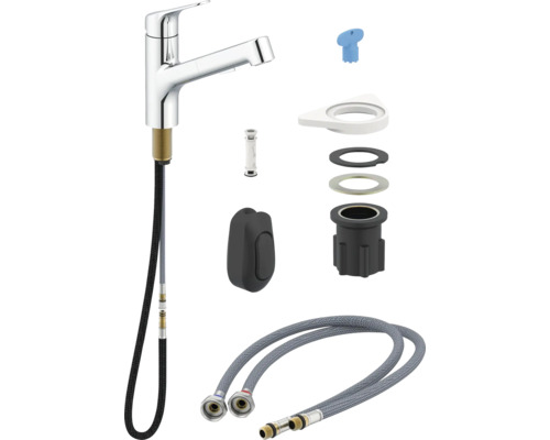 Köksblandare med tillbehör