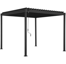 Fristående pergola med justerbara lameller