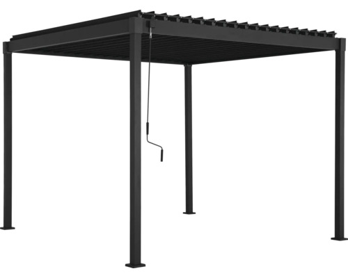 Fristående pergola med justerbara lameller
