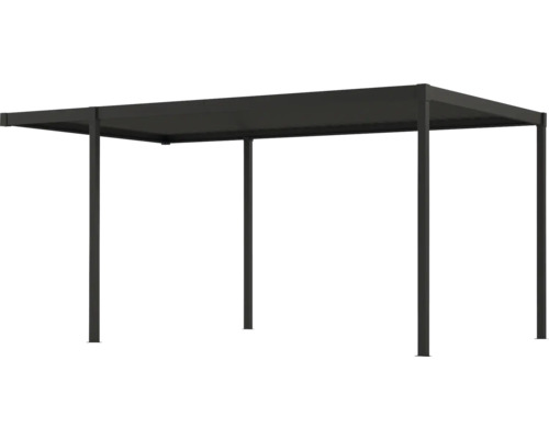 Paviljong med platt tak och rektangulär form