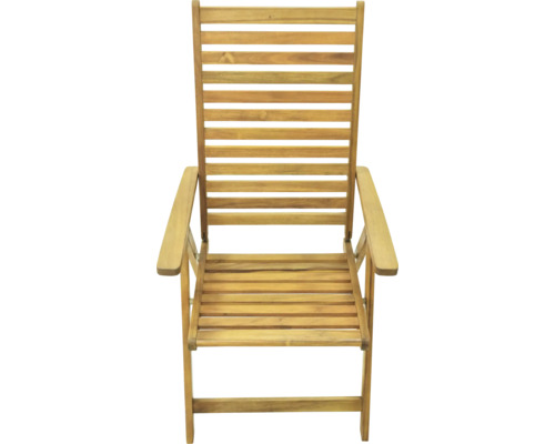 Trädgårdsstol av trä med armstöd