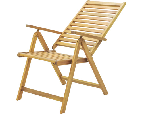 Solstol i trä med armstöd