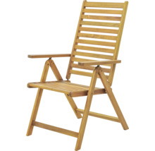 Trädgårdsstol i trä med armstöd