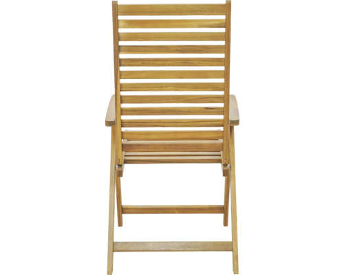 Trädgårdsfåtölj i trä, hopfällbar