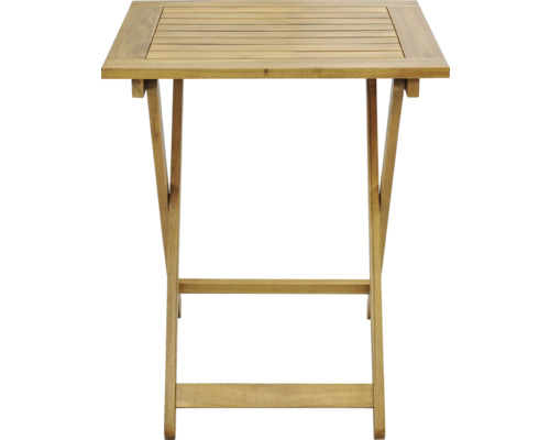 Fällbart trädgårdsbord av trä