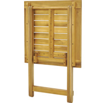 Hopfällt träbord för utomhusbruk