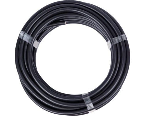 Rullad svart elektrisk ledning