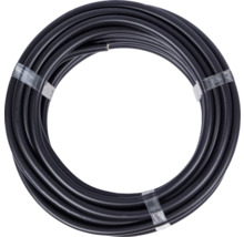 Svart kabel upprullad