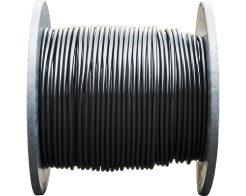 Kabeltrumma med svart kabel