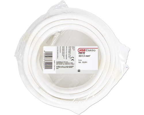 Elkabel 3G1,5 mm², 5 meter rulle