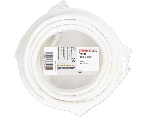 HSB Elektro EXLQ elkabel 3G1,5 mm², 30 meters rulle