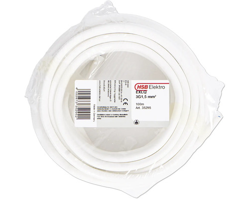 Elektrisk kabelrulle med HSB Elektro logotyp, EXLQ 3G1,5 mm², 100 meter