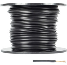 Svart elkabel på en spole