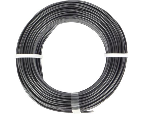 Svart svetstråd upprullad