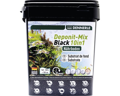 Bottengrund DENNERLE Deponit-mix black 10-i-1 9,6kg