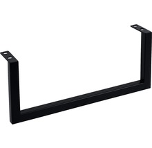 U-format bordsben av metall med fästhål