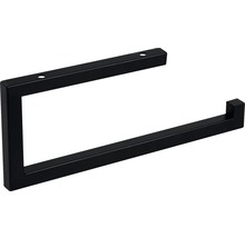 Svart pappershållare för väggmontering