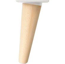 Trämöbelfot med monteringsplatta