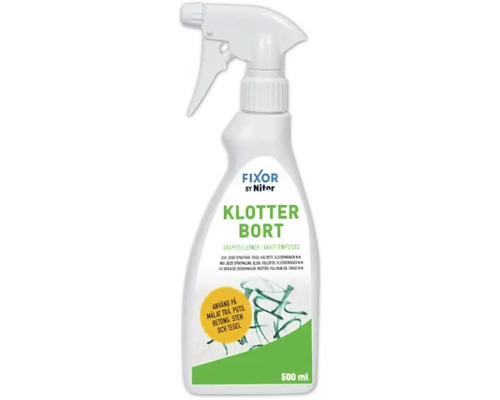 Fixor Graffiti borttagningsmedel i en 500 ml sprayflaska