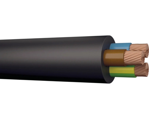 Gummikabel DRAKA H07RN-F svart 10m Elkabel med flera ledare