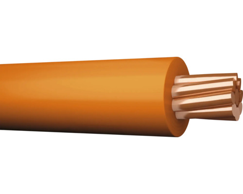 Installationskabel DRAKA H07V-K orange 20m Elkabel med koppartråd