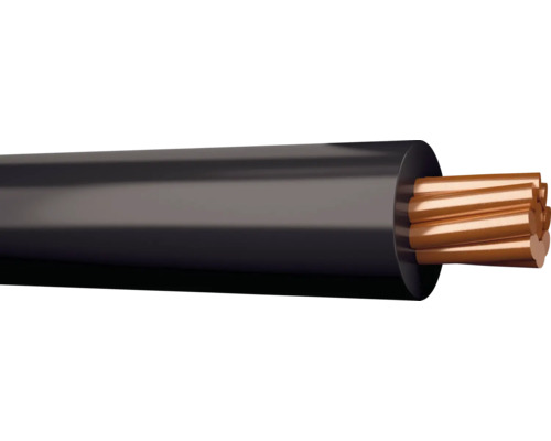 Elkabel med kopparledare och isolering