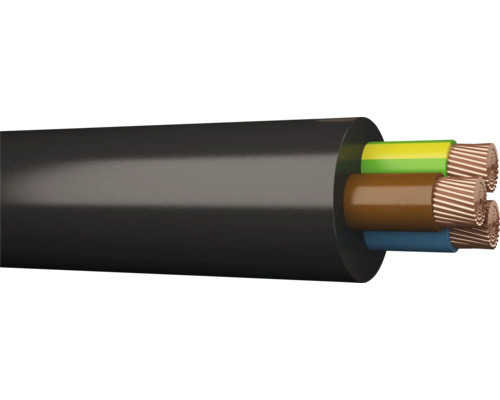 Närbild av en elkabel med flera ledare