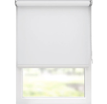 Vit rullgardin på fönster för ljusreglering