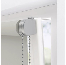 Detaljvy av en rullgardin med kedjedrag för fönsterdekoration