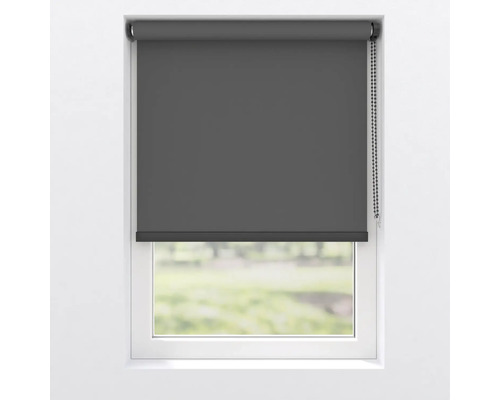 Grå rullgardin för fönster för ljuskontroll och avskildhet