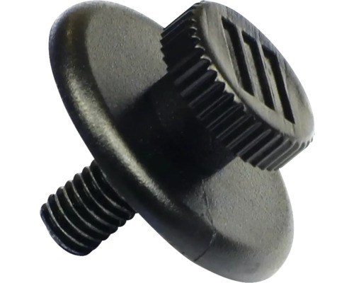 Bildkrok SONAVA Ø22mm svart 4-pack Rändelskruv med gänga