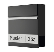 Brevlåda med inskriptionen Muster 25a