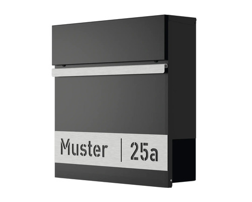 Brevlåda med inskriptionen Muster 25a