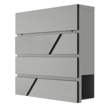 Grå brevlåda med modern design