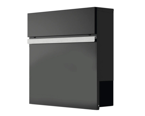 Brevlåda med tidningsfack