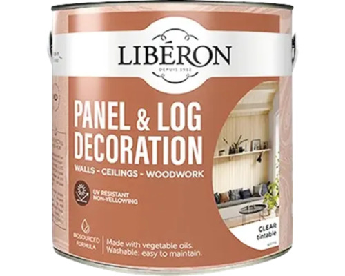 Panel & tak LIBERON vit 2l Färg för paneler och timmerhus från Libéron för vägg-, tak- och träkonstruktionsdekoration