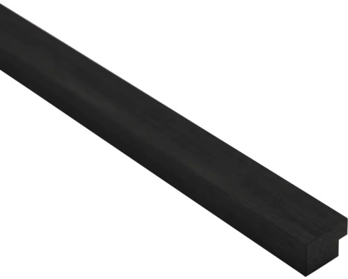 Avslutningslist till akustikpanel svart ek 18x25x2600 mm Svart träram