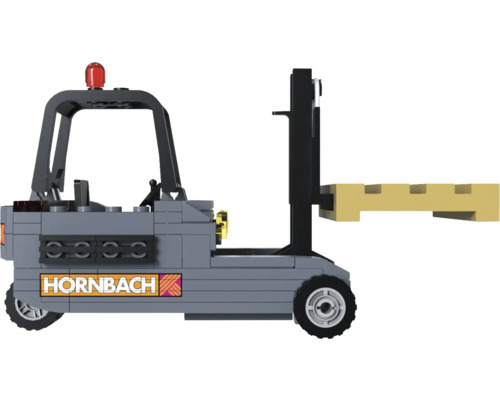 Hornbach modell gaffeltruck av byggstenar med pall
