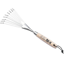 Lövraka med trähandtag för trädgårdsarbete