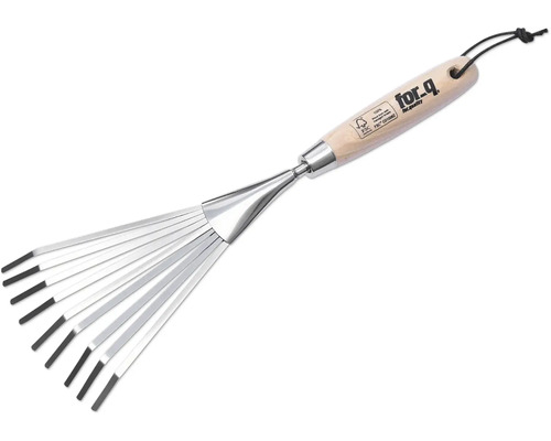 Lövgrep med trähandtag från varumärket for_q