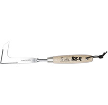 Fogskrapa med trähandtag och blad av rostfritt stål