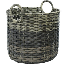 Flätad korg med handtag