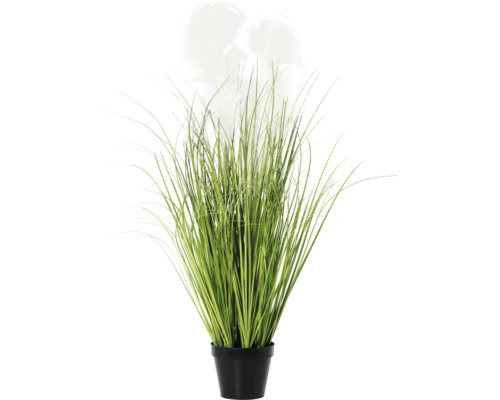 Konstgräs i svart kruka